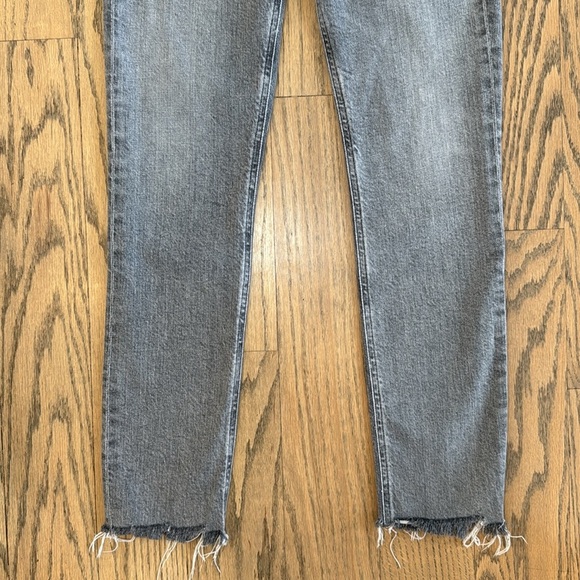 Agolde Nico High Rise Slim Women’s Gray Button Fly Denim Jeans Size 25 - Picture 7 of 11